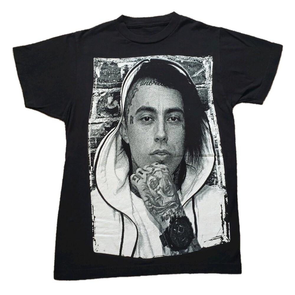 2010s Falling In Reverse Ronnie Radke XS Unisex Black Hot Topic T-Shirt Portrait
